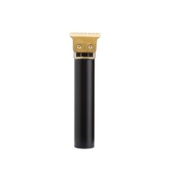Maquina de cortar cabelo recarregavel preto com dourado jpg