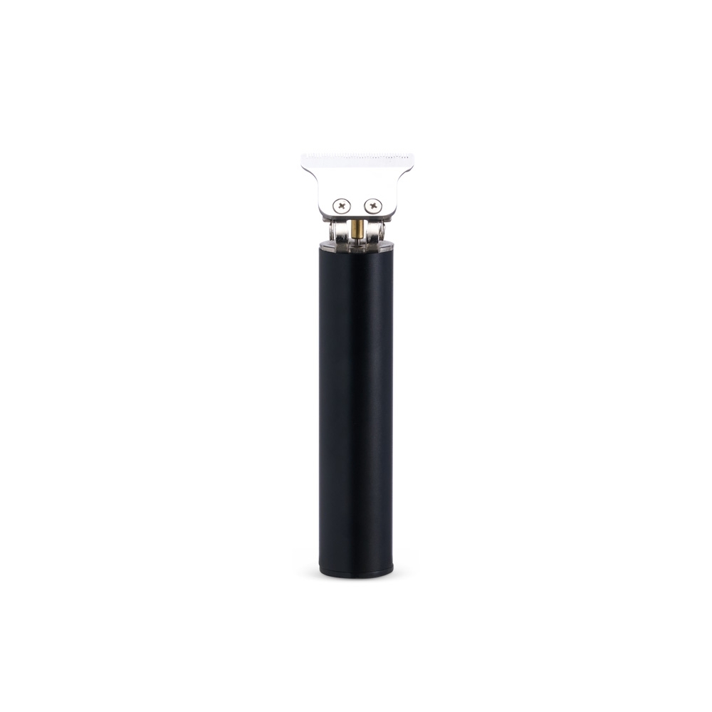 Maquina de cortar cabelo recarregavel preto com prata jpg