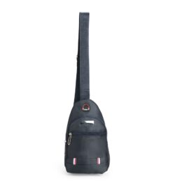 Mini bolsa transversal oxford cinza jpg