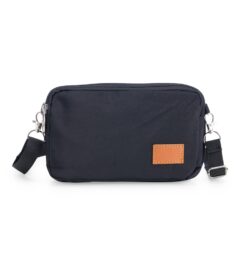 Mini bolsa transversal de nylon preto jpg