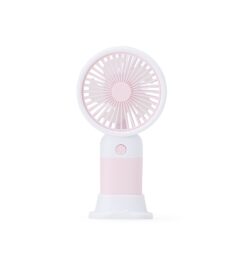 Mini ventilador recarregavel rosa jpg