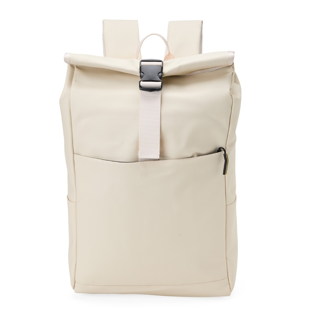 Mochila pu impermeavel litros creme jpg