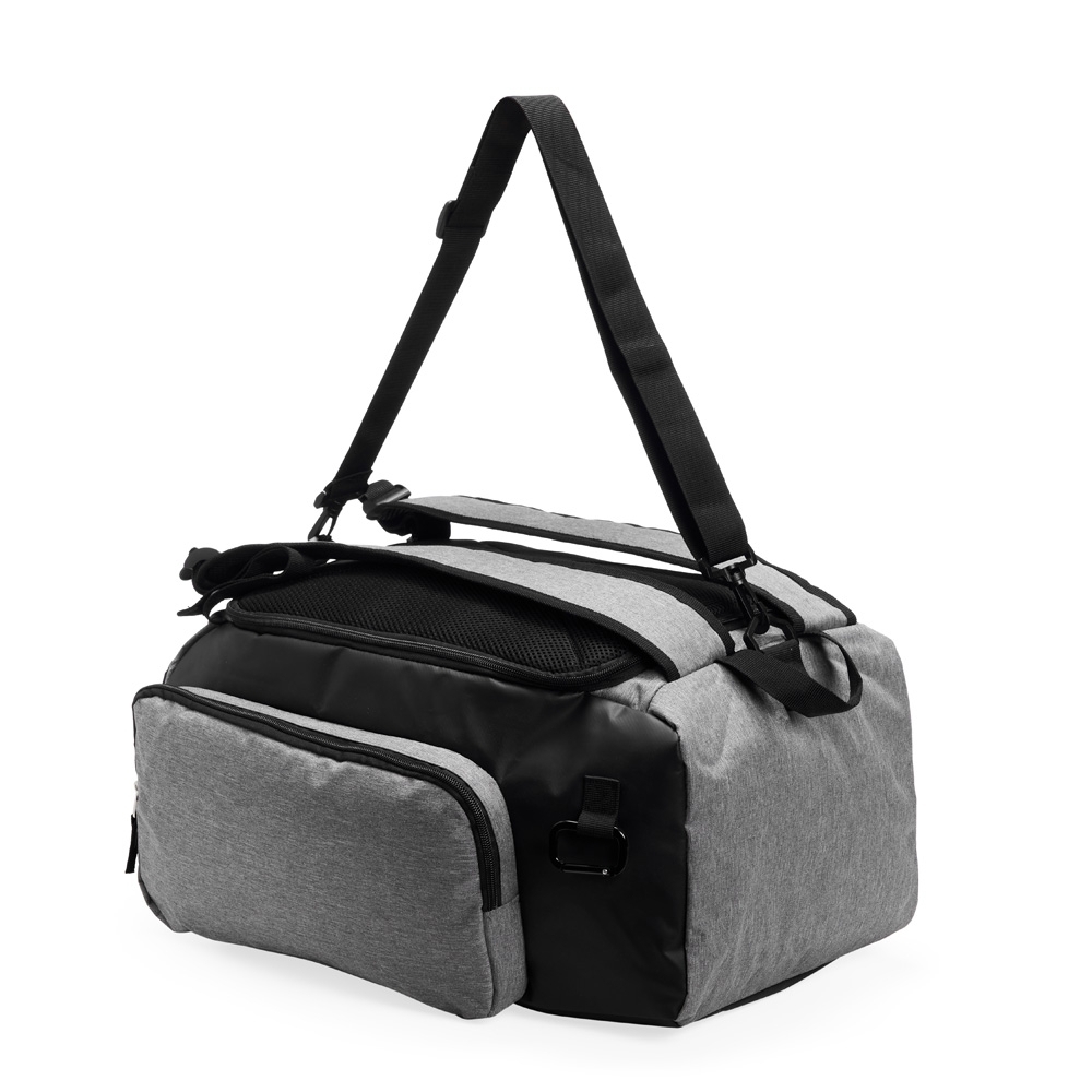 Mochila poliester litros cinza jpg