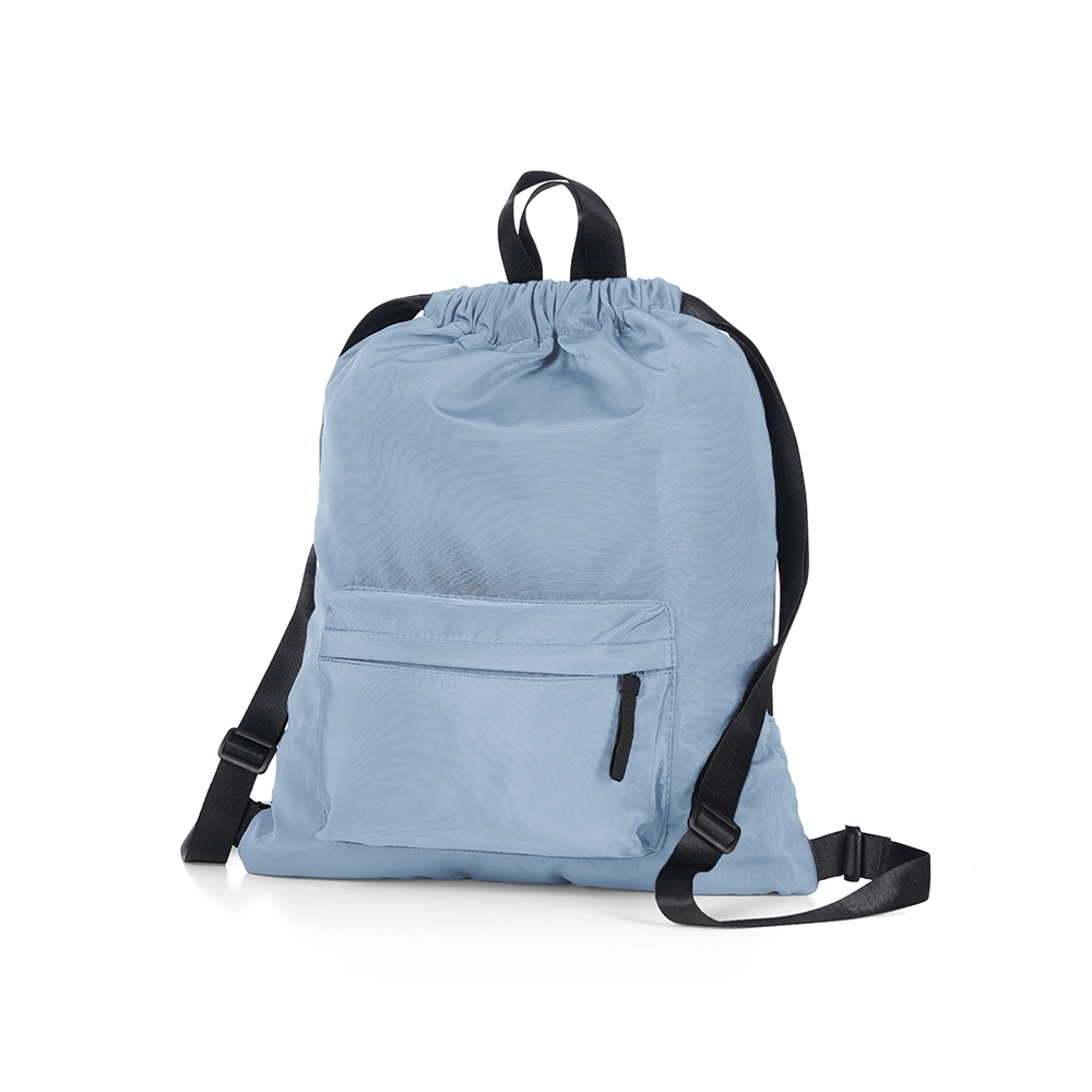 Mochila saco azul claro jpg
