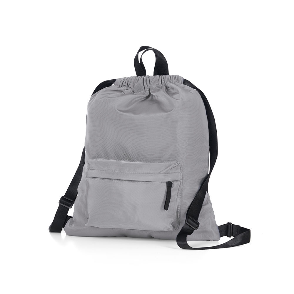 Mochila saco cinza jpg