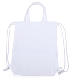 Mochila saco lona branco jpg