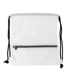 Mochila saco nylon impermeavel branco jpg