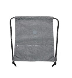 Mochila saco nylon impermeavel cinza jpg