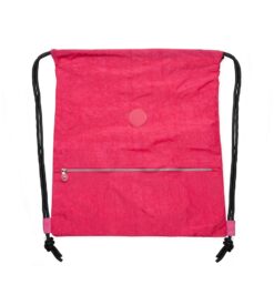 Mochila saco nylon impermeavel pink jpg