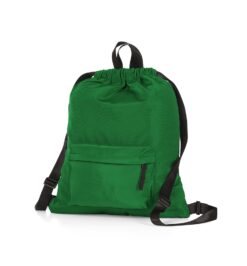 Mochila saco poliester verde jpg