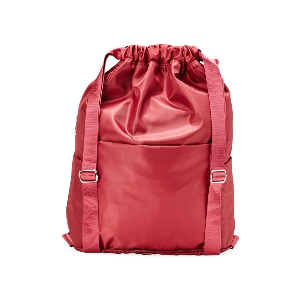 Mochila saco poliester vermelho jpg