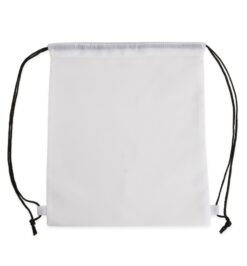 Mochila saco em nylon branco jpg