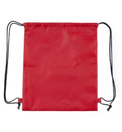 Mochila saco em nylon vermelho jpg