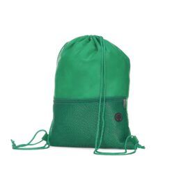 Mochila saco em poliester verde jpg