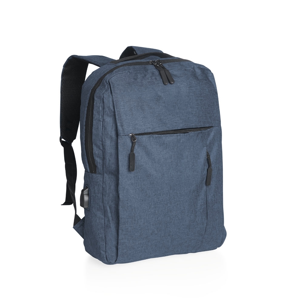 Mochila de nylon usb l azul jpg