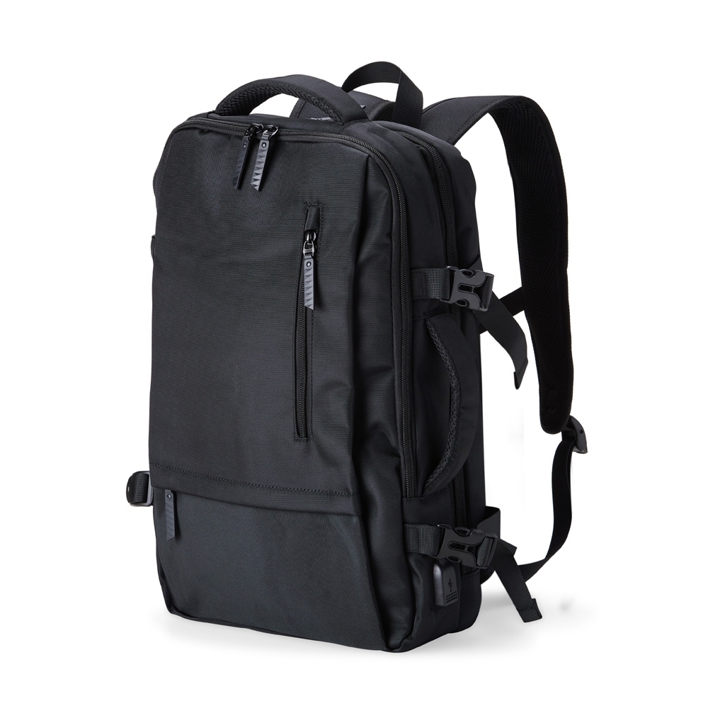 Mochila de nylon usb litros preto jpg
