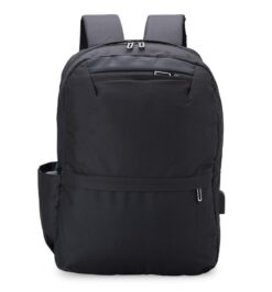 Mochila de nylon usb l preto jpg