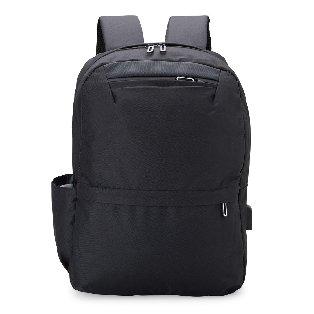 Mochila de nylon usb l preto jpg