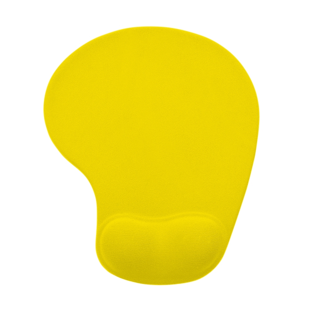 Mouse pad com almofada amarelo jpg