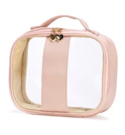 Necessaire pvc impermeavel rosa claro jpg