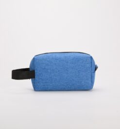 Necessaire poliester pvc mescla azul jpg