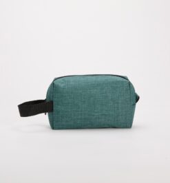 Necessaire poliester pvc mescla verde jpg