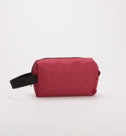 Necessaire poliester pvc mescla vermelho jpg