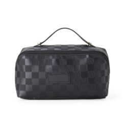 Necessaire de couro sintetico preto jpg