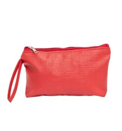 Necessaire de couro sintetico vermelho jpg