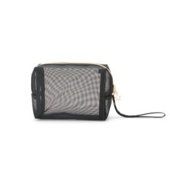 Necessaire de malha de nylon preto jpg