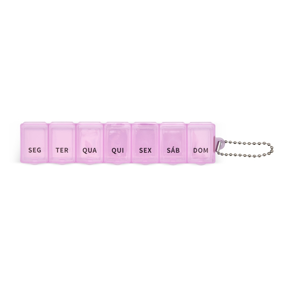 Porta comprimidos semanal plastico rosa jpg