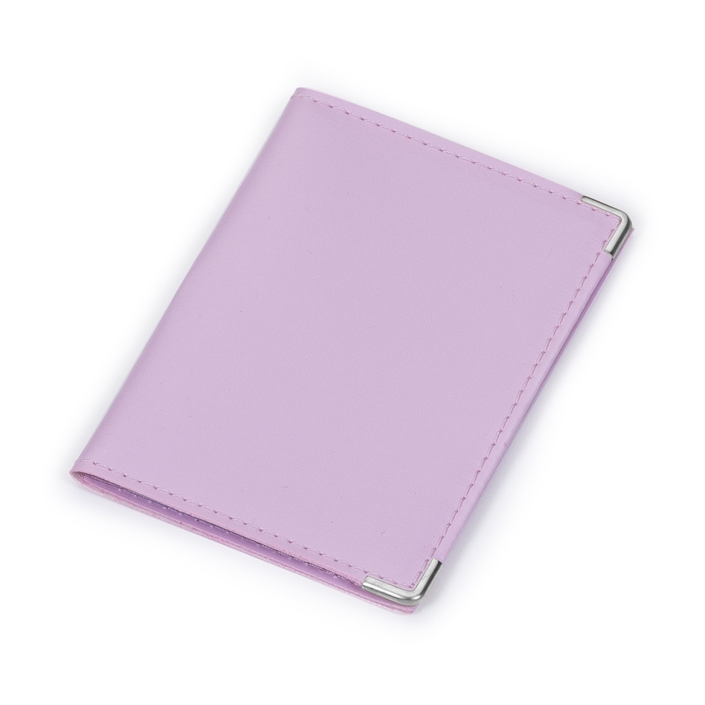 Porta documento em couro sintetico rosa jpg