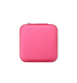 Porta joias com espelho rosa brilho jpg