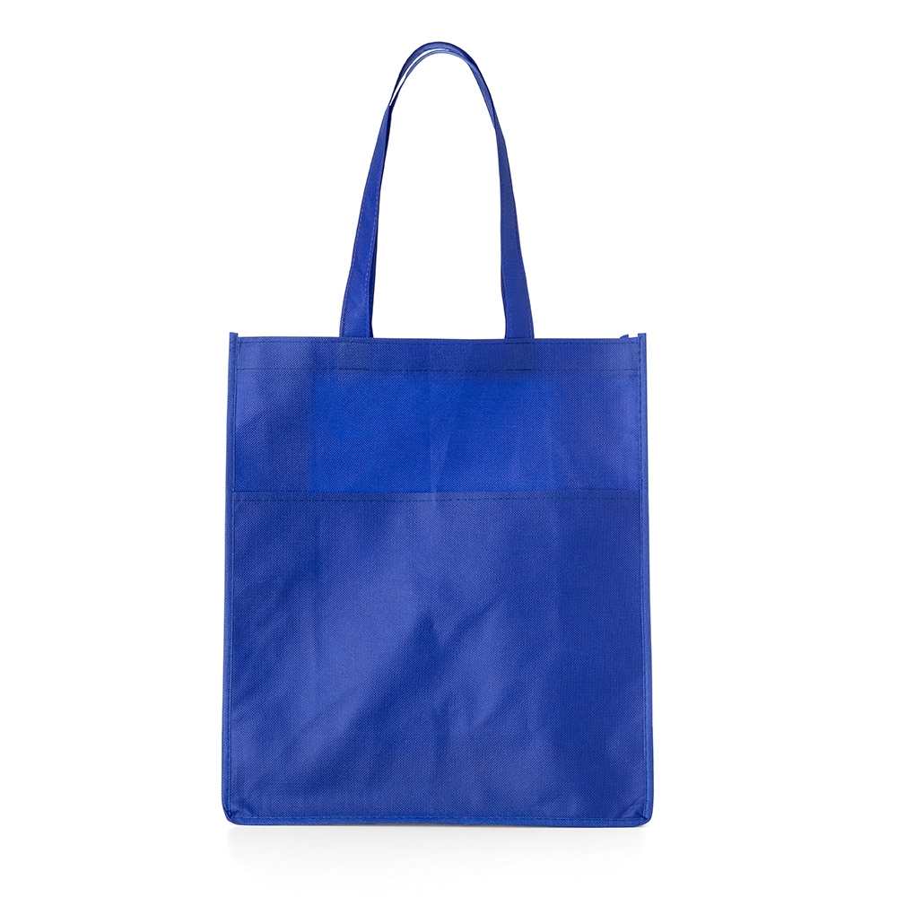 Sacola tnt com bolso azul jpg