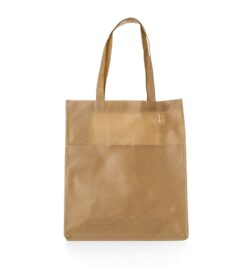 Sacola tnt com bolso bege jpg