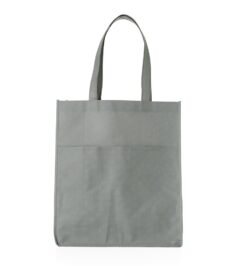 Sacola tnt com bolso cinza jpg