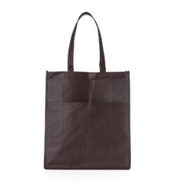 Sacola tnt com bolso marrom jpg