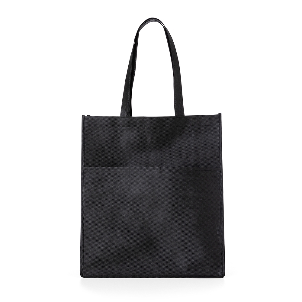 Sacola tnt com bolso preto jpg