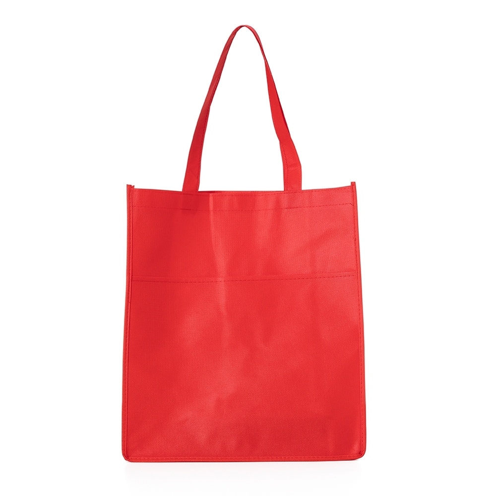 Sacola tnt com bolso vermelho jpg