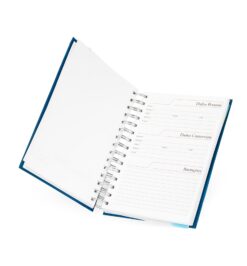 Agenda diária 2026 wire-o personalizável para empresas
