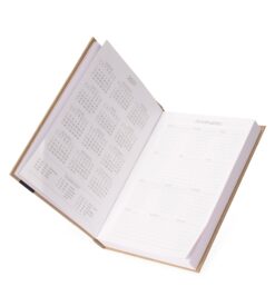 Agenda diária personalizável 2026 para brindes corporativos