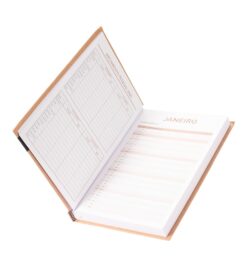 Agenda diária personalizável 2026 para empresas