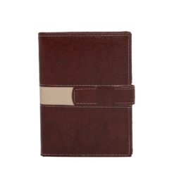 Agenda diária personalizável com fecho e suporte para caneta