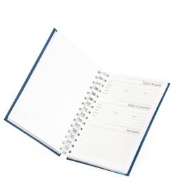 Agenda diária 2026 personalizável para empresas