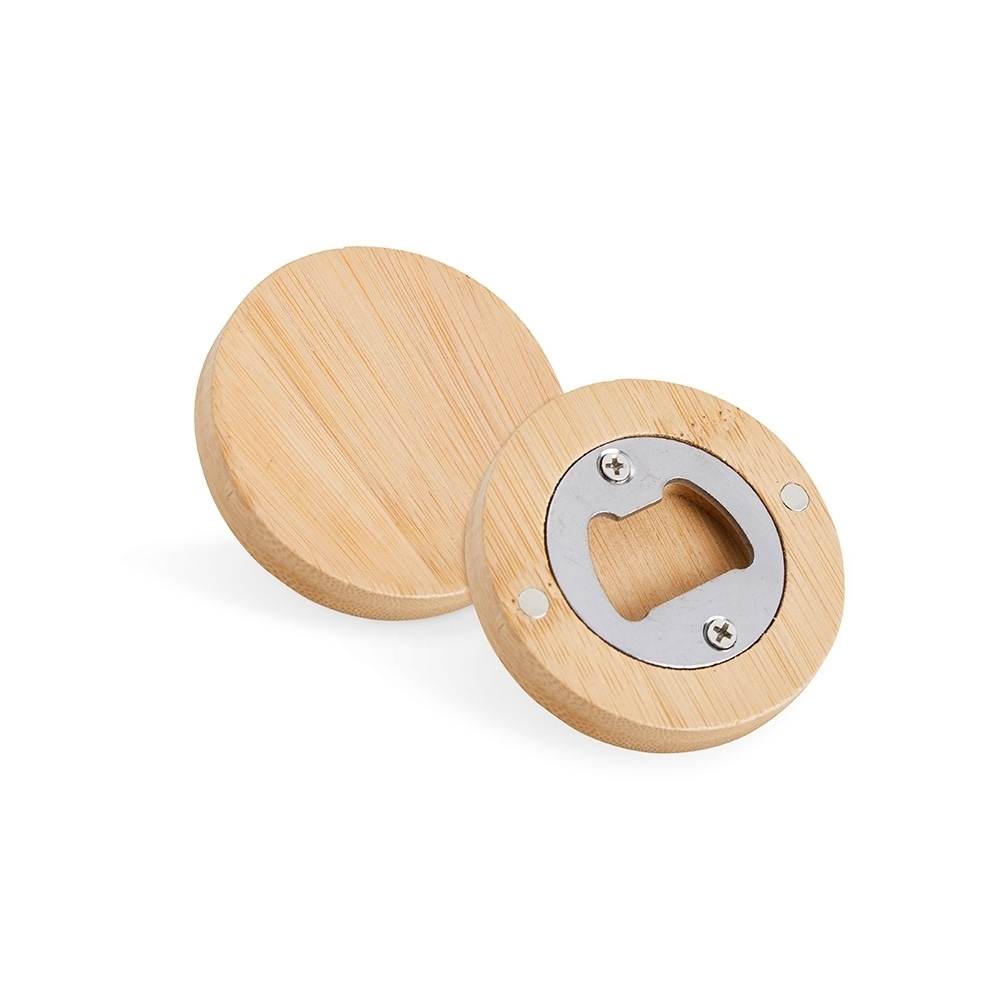 Abridor de garrafa personalizado em bambu