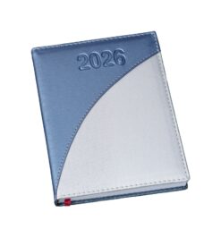 Agenda corporativa personalizável de couro sintético