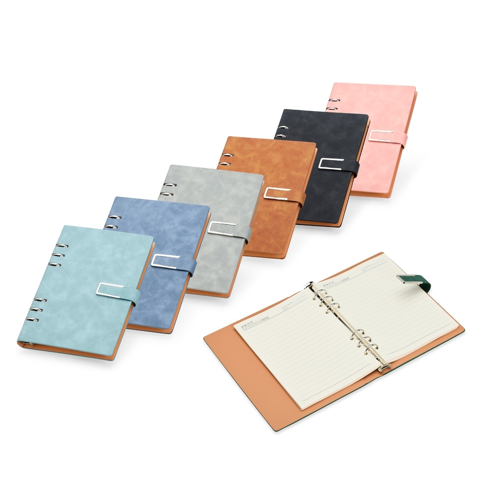 Caderno fichário em pu personalizável