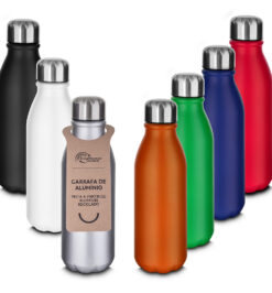 Garrafa em alumínio reciclado personalizada 550 ml