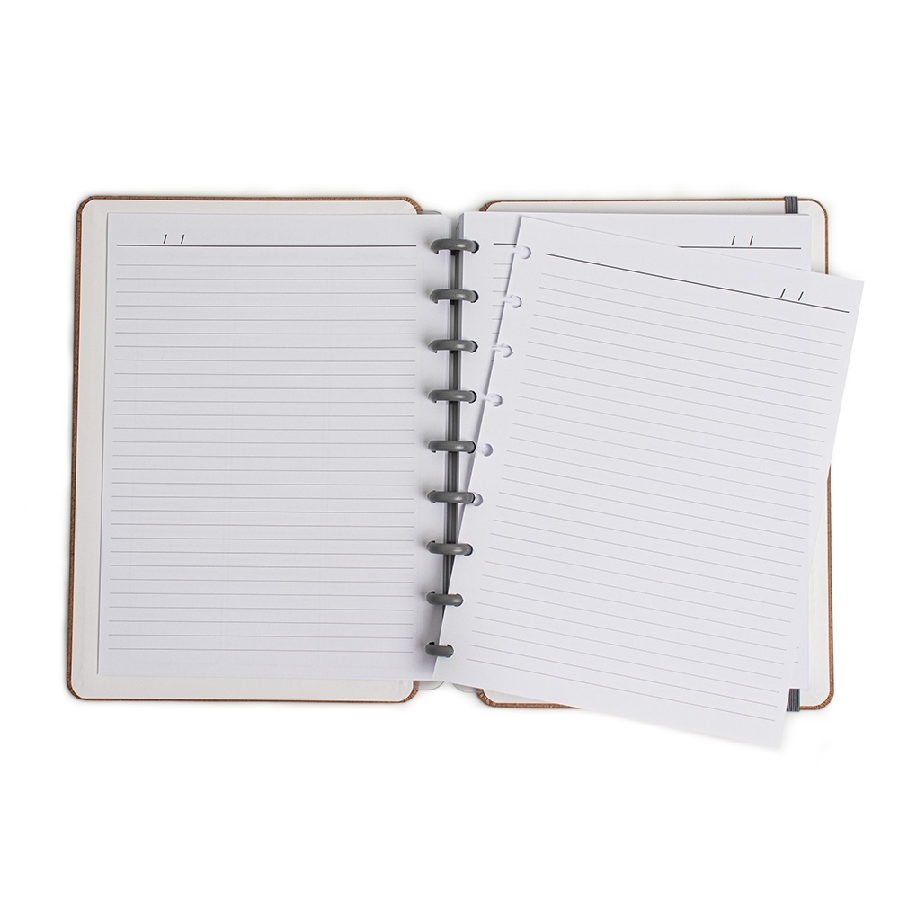 Caderno de disco percalux personalizável para empresas