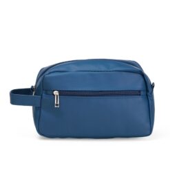 Necessaire couro sintetico azul jpg